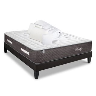 Pack Anti Punaise Privilège 140x190 Cm Matelas Ressorts + Sommier Bois + Accessoires