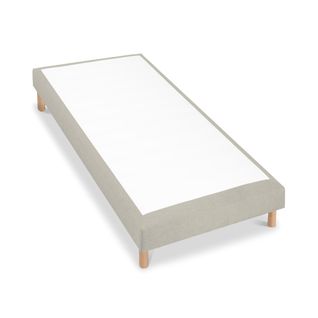 Sommier Tapissier Sisal 90x190 Cm Ep. 18 Cm Beige (pieds Inclus)