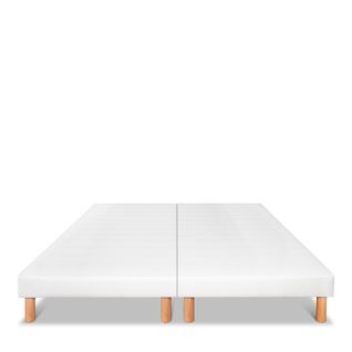 Jeu De 2 Sommiers Tapissiers Capucine 2x80x200 Ep. 13 Cm Blanc (pieds Inclus)