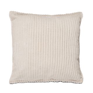 Lot De 2 Coussins Velours Côtelé Malo 40x40cm Coloris Beige