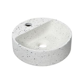 Vasque Lave-mains Izia à Suspendre Ronde En Terrazzo 30cm