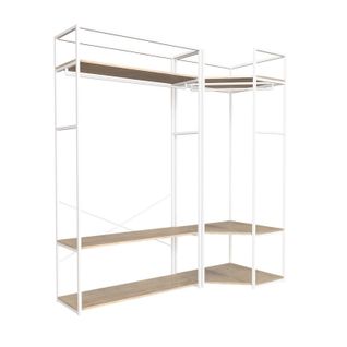 Lot De 2 Portants Vêtements June En Bois Et Métal 180x200cm