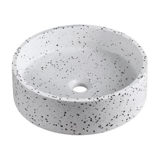 Vasque à Poser Ronde En Terrazzo 38cm