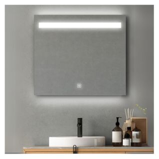 Miroir LED Rectangulaire Avec Variateur Lux