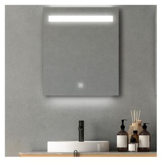 Miroir LED Rectangulaire Avec Variateur Lux