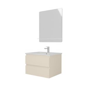 Ensemble Meuble Simple Vasque Sorrento 60 Cm + Robinet + Miroir