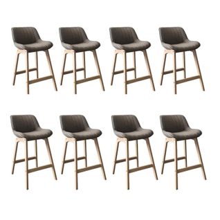 Lot De Chaises Mellow D'îlot Et Bar En Chêne Et Assise Tissu 65cm