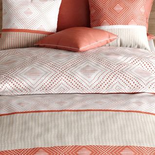 Housse De Couette 240x260 Cm + 2 Taies D'oreiller 63x63 Cm Coton 57 Fils Kayle
