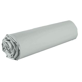 Drap Housse 180x200 +35 Cm 100% Coton 57 Fils Silver