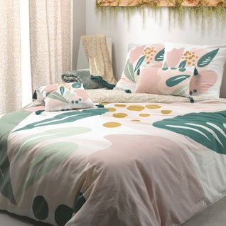 Housse De Couette 220x240 Cm + Taies D'oreiller, Coton 47 Fils, Alma