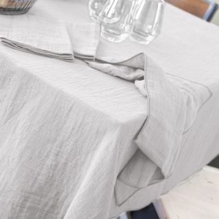 Nappe Rectangle 150x350 Cm Gaze De Coton Nuage