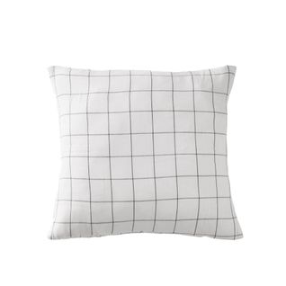 Taie D'oreiller 60x60 Cm Gaze De Coton à Grands Carreaux Chantilly