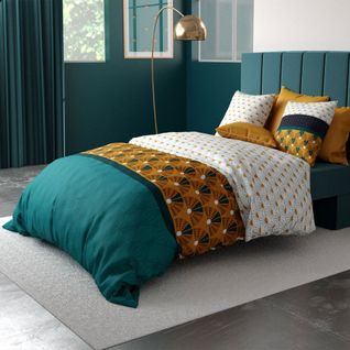 Parure De Lit 220x240 Cm Coton 57 Fils - 3 Pièces Drama