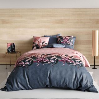 Parure De Lit 240x260 Cm Coton 57 Fils - 3 Pièces Flore