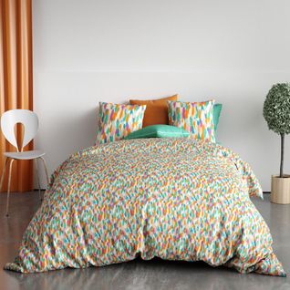 Housse De Couette 220x240 Cm + 2 Taies 100% Coton 57 Fils Poppy