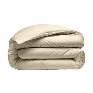 Housse De Couette 220x240 Cm Percale De Coton Ecru Naturel