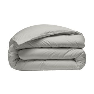 Housse De Couette 220x240 Cm Percale De Coton Gris Perle