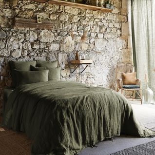 Taie D'oreiller 60x60 Cm Lin Français Thym