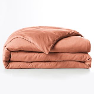 Housse De Couette 240x260 Cm Lyocell Terracotta