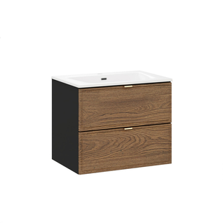 Ensemble De Meubles Sous Vasque - 60 Cm - Avec Plan - Vasque - Mörk