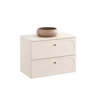 Ensemble De Meubles Sous Vasque - 80 Cm - Avec Plan - Vasque - Sand