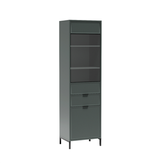 Vitrine - L.54 X H.196 X P.40 Cm - Stone Green - Denia