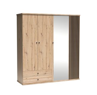 Grande Armoire Avec Miroir - L.200 X H.213 X P.60 Cm - Kavi