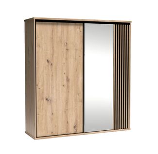 Grande Armoire Avec Miroir - L.199 X H.216 X P.60 Cm - Kavi