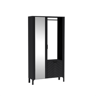 Armoire Dressing - L.105 X H.197 X P.33 Cm - Amari - Noir