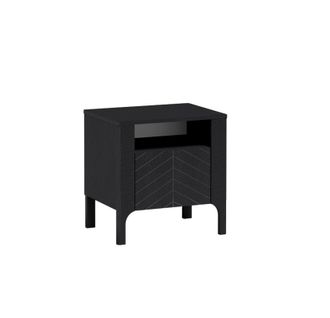 Table De Chevet - L.54 X H.57 X P.41 Cm - Amari - Noir