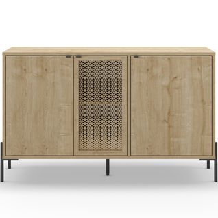 Buffet 3 Portes Effet Chêne 125 Cm - Corto