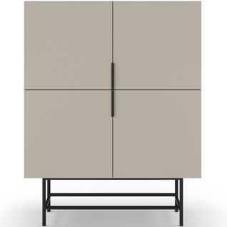 Buffet 4 Portes Beige 100 Cm - Clea