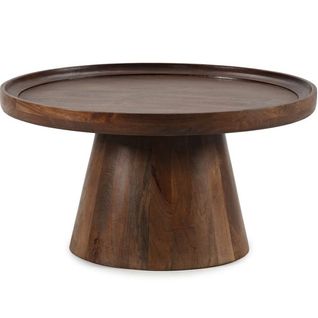 Table Basse Ronde En Bois De Manguier 80 Cm - Sunna