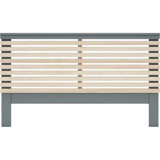 Tête De Lit Adulte En Lattes De Bois Clair / Vert Kaki 160 Cm - Lucy