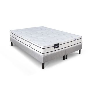 Lavande Ensemble 180 X 200 - Matelas + 2 Sommiers Clair - Ep 21 Cm - Latex Naturel