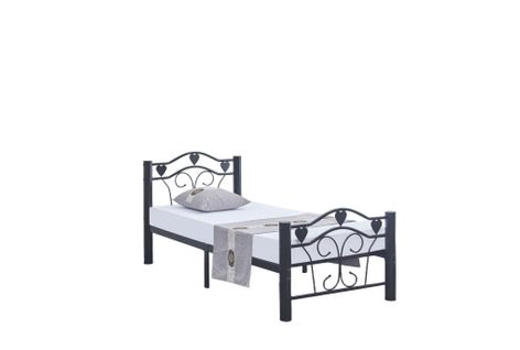 Lit Metal Hercule Noir 160x200cm