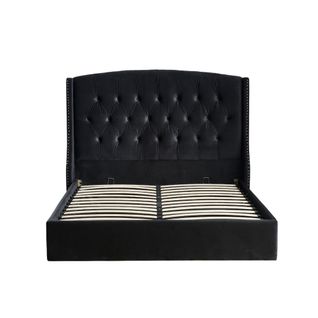 Lit Coffre 2 Places 160x200 Cm Sultan Velours Sommier Intégré