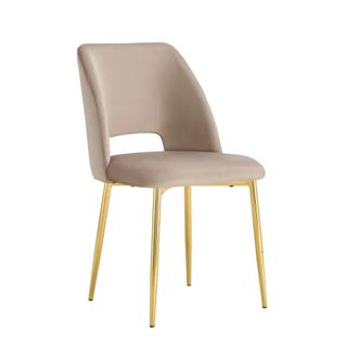 Lot De 4 Chaises Ava Gold En Velours