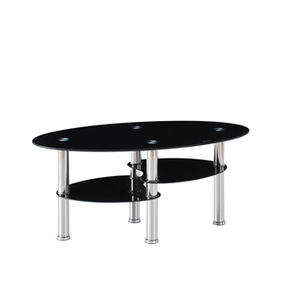 Table Basse Game Noir 100x50x45 Cm