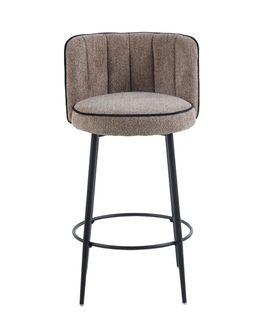 Lot De 2 Tabourets De Bar Cathy Pied Métal Noir