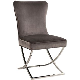 Lot De 2 Chaises Gabrielle Capitonnée Velours