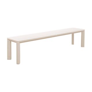 Banc De Jardin Beige Madison Aluminium. 4 Places. 200 X 40 X 45 Cm