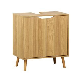 Meuble Sous Lavabo Vintage Décor Bois Frêne 65 X 40 X H 70 Cm - Nepal