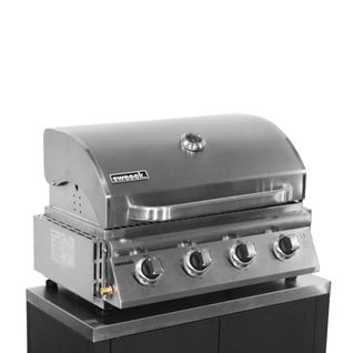 Barbecue à Gaz Avec 4 Brûleurs à Poser Avec Récupérateur De Graisse