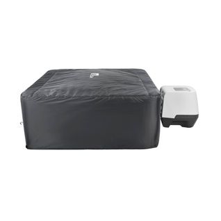 Housse De Protection Intégrale Pour Spa Oslo Plus 6 Places D. 188 X 70cm Noir