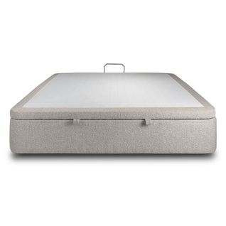Sommier Coffre Bouclette Gris 160x200 H39cm