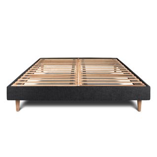 Sommier Kit Tissu Noir 140x200 H29cm