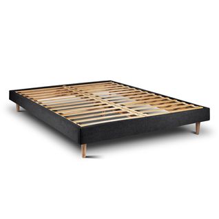 Sommier Kit Tissu Noir 140x190 H29cm