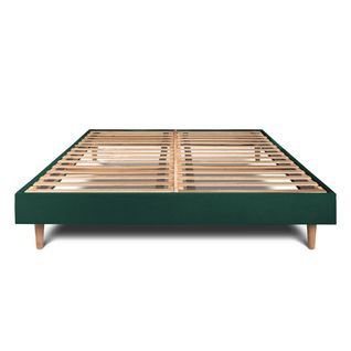 Sommier Kit Velours Vert 180x200 H29cm