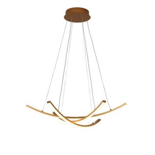 Suspension Dorée LED Design Courbes Croisées - Heidi